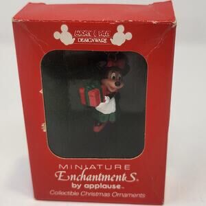 Mickey and Pals Applause Enchantments Minnie Mouse Christmas Ornament Vintage